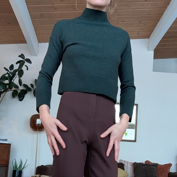 Women's Dark Green Sweater - Picture 15 of 15